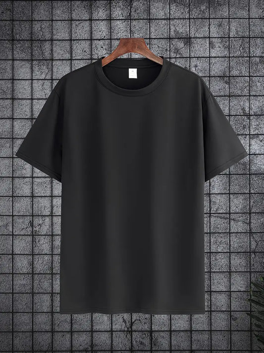 Premium Solid Black T-Shirt