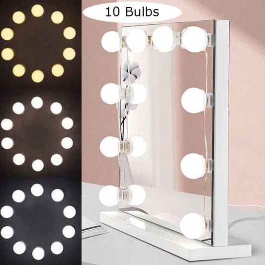 Vanity Mirror Lights | 10 Bulbs | 3 COLOURS - Marine Mart